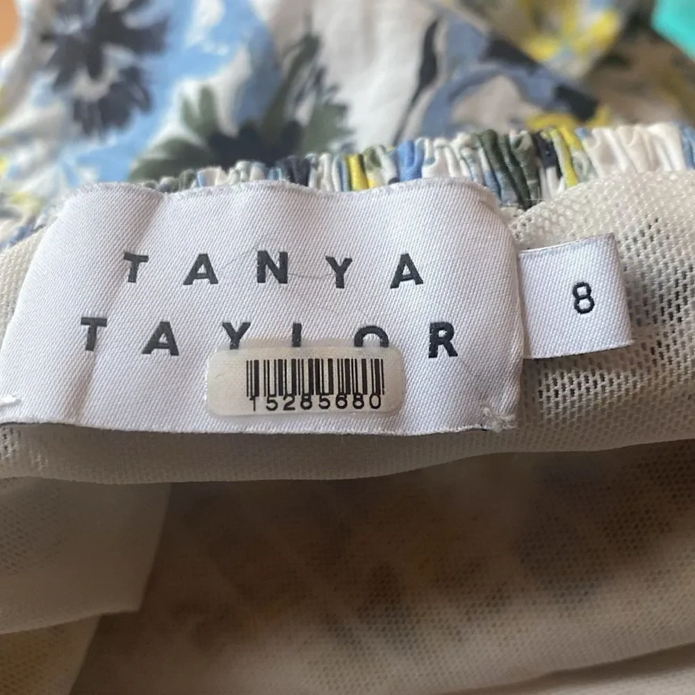 Tanya Taylor Floral Crop Top Size 8